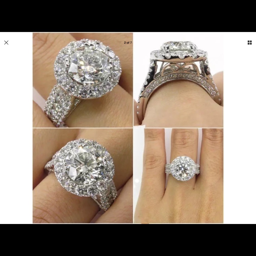 New elegant sterling silver ring